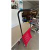 Image 4 : Red Snow Pusher Shovel with Black Handle
