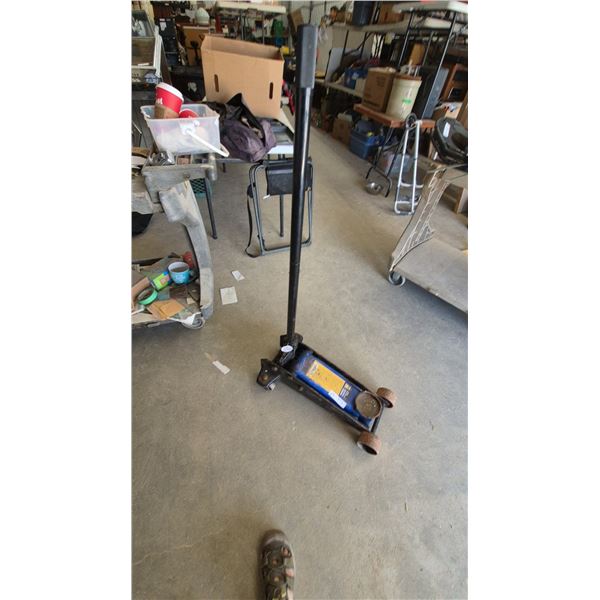 Floor Jack with 3-Ton Capacity, Handle, and Wheels