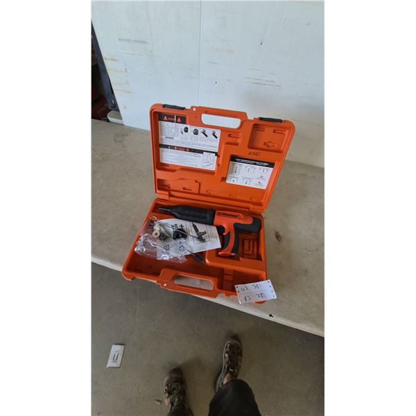 Ramset Powder-Actuated Fastener Tool Kit with Case, Manual, Brushes, and Accessories