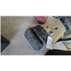 Image 4 : Harley-Davidson Motorcycle Seat, Tool Bag, and Engine Parts in Storage Bin