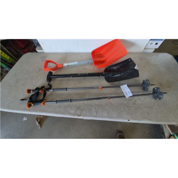 Lifeline and ERA Avalanche Shovels, Black Diamond Ski Poles