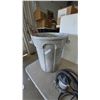 Image 4 : Simer Submersible Sump Pump, Gray Trash Can, and Red Lion Universal Vacuum Hose Pkg