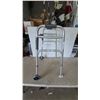 Image 3 : Drive Medical Two-Button Folding Walker with Wheels and Glides