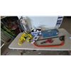 Image 1 : Pyrene Fire Extinguisher, Unforce Solar Motion Activated Light, Ratchet Straps