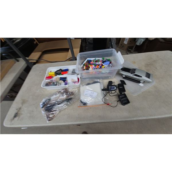 Crafting Supplies, Model Car, and 2 way radioLot
