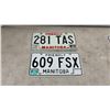 Image 2 : Seven Manitoba License Plates - Bison