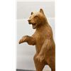 Image 5 : Vintage Hand Carved Wood Bear, 15” Tall.and Wood Hinged Case