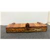 Image 6 : Vintage Hand Carved Wood Bear, 15” Tall.and Wood Hinged Case