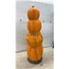 Image 2 : Vintage Treadmasters Halloween Foam Blow Mold Four-Tier Jack O'Lantern Pumpkin Tower, No Light