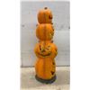 Image 3 : Vintage Treadmasters Halloween Foam Blow Mold Four-Tier Jack O'Lantern Pumpkin Tower, No Light