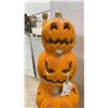 Image 4 : Vintage Treadmasters Halloween Foam Blow Mold Four-Tier Jack O'Lantern Pumpkin Tower, No Light