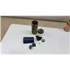 Image 7 : Vintage Dominion Royal Grip Master Farm Tractor Promotional Ashtray and 2 Tube Repair Cans with