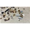 Image 4 : Hardware Store Lot: Cabinet Knobs, Hinges, Timer, Hooks and Wood Fillers