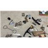 Image 6 : Hardware Store Lot: Cabinet Knobs, Hinges, Timer, Hooks and Wood Fillers