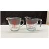 Image 2 : Three Vintage Fire-King Anchor Hocking Glass Measuring Cups