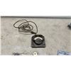 Image 7 : Vintage Automotive Lot: Steering Wheel Knob, Emblems, Keys, Ashtray and Weston Ammeter