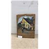 Image 1 : Vintage Primitive Painting of General Store with Coca-Cola Signage on Wood, 20” x 15 1/2” x 2”
