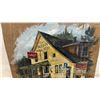 Image 3 : Vintage Primitive Painting of General Store with Coca-Cola Signage on Wood, 20” x 15 1/2” x 2”