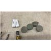 Image 5 : Vintage Hardware Store Lot: Cabinet Knobs, Roller Door Hinges, Hunting Knives, Porcelain Knobs