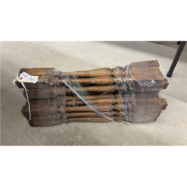 30 Antique Wooden Staircase Spindle Balusters from Winnipeg Theater, 27” Long