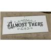 Image 6 : 6 Decorative Canvas Signs, So Close, Don't Give Up and More, 8 × 20” and Framed 21 × 25”