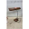 Image 5 : Vintage Amilite Brown Gooseneck Fluorescent Desk Lamp and Reflective Warning Triangle