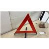 Image 8 : Vintage Amilite Brown Gooseneck Fluorescent Desk Lamp and Reflective Warning Triangle