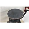 Image 5 : Vintage Black-Painted Bentwood Three-Legged Plant Stand With Round Top and Triangular Shelf, 26 ×
