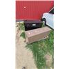 Image 5 : Two Filing Cabinets: Black 2-Drawer Lateral File and Tan 4-Drawer Vertical File