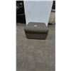 Image 1 : Plaid Upholstered Storage Ottoman with Lift-Off Top