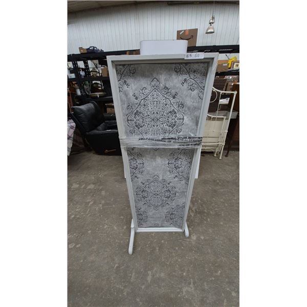 Decorative Folding room divider with 3 Panels. 58”×20” each