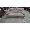 Image 1 : Microsuede Reclining Sofa