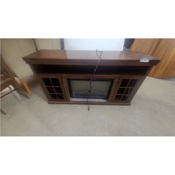 Electric Fireplace Media Console with Storage 30"×57"×16"