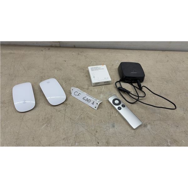 Apple Magic Mice, Lightning to 30-Pin Adapter, Remote and Bose SoundTouch Wireless Link Adapter