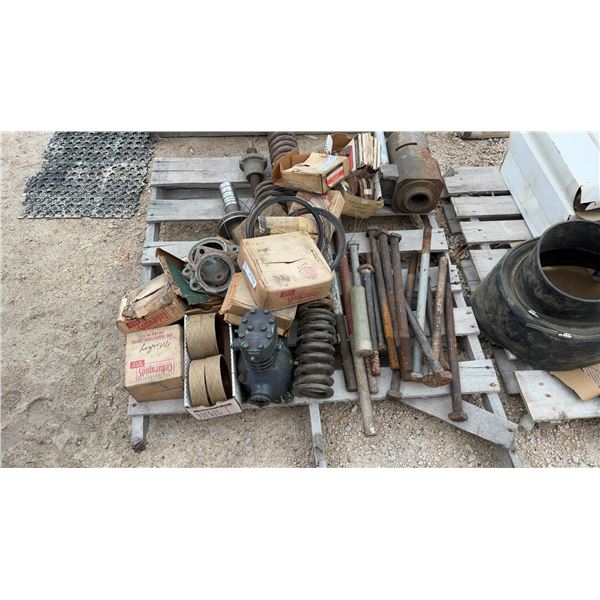 Pallet Lot of Ingersoll and Cedar Rapids Drill Parts