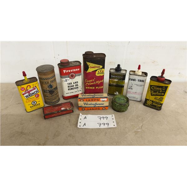 Vintage Automotive and Shop Fluids and Tools