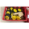 Image 2 : Large Lot of Wooden Toy Parts: Wheels, Axles, and Blocks