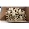 Image 3 : Large Lot of Wooden Toy Parts: Wheels, Axles, and Blocks