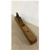 Image 2 : Vintage Wooden Jointer Plane with Iron Blade, Marked “GARANTIE”