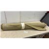 Image 1 : Roll of Tan Textured Upholstery Fabric, Approximately 10 Meters, 47” Wide
