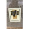 Image 2 : Four Framed Mixed-Media Collage Artworks with Coin Accents, Signed Nina B. 17 × 15”