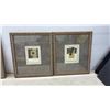 Image 4 : Four Framed Mixed-Media Collage Artworks with Coin Accents, Signed Nina B. 17 × 15”