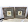 Image 7 : Four Framed Mixed-Media Collage Artworks with Coin Accents, Signed Nina B. 17 × 15”