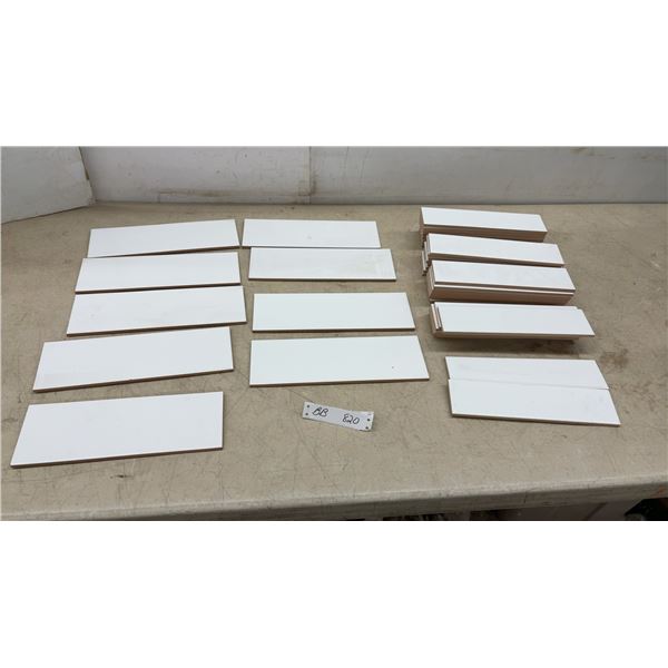 Subway Tiles, 9 Pieces 4 × 11” and 31 Pieces 2 1/2 × 10 1/4”