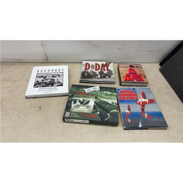 D-Day History Hardcover Books and History of the Royal Canadian Air Force Hardcover Book