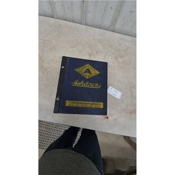 1951 Revised Complete General Hardware Catalog by The J. H. Ashdown Hardware Co. Limited