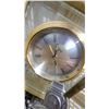 Image 6 : Assorted Desk Clocks: 2” Seagull" Metal Train and Bear Clocks, 2 Brass and Glass Clocks