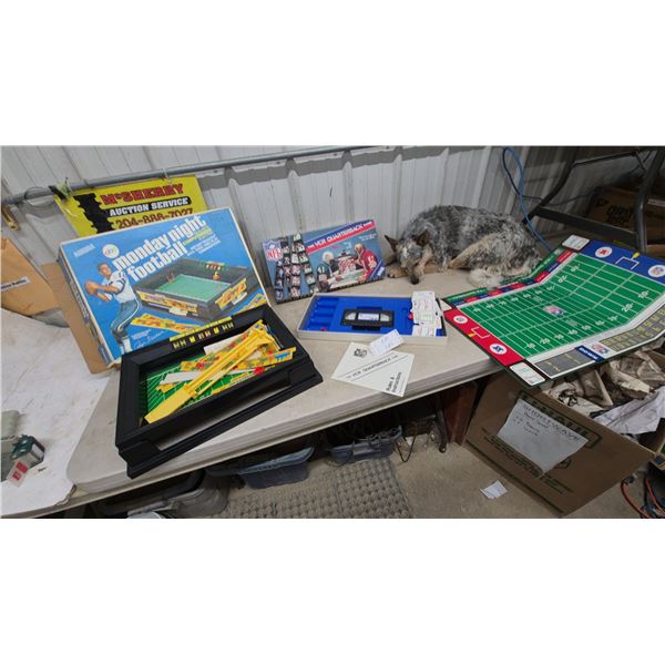 Aurora Monday Night Football and NFL The VCR Quarterback Game, Board, Cards