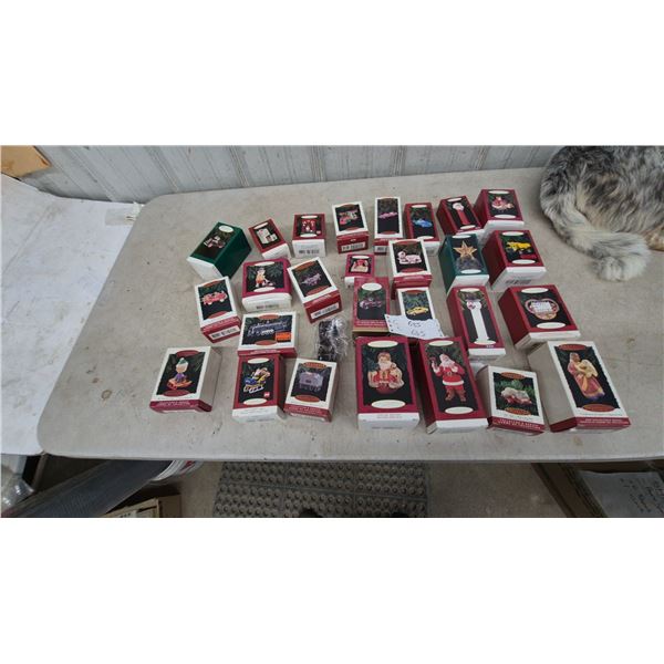 24 Assorted Hallmark Keepsake Ornaments, Including LEGO and PEZ