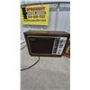 Image 2 : Sony AM/FM Radio, United Fireplace Clock, and Ship's Wheel Clock